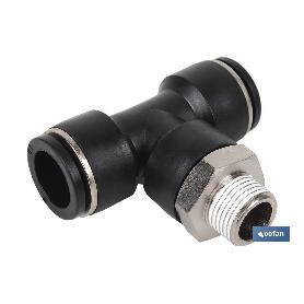 Racor roscado plastico t , t-4, r-1/8 venta unitaria RACOR ROSCADO PLASTICO T , T-4, R-1/8 VENTA UNITARIA