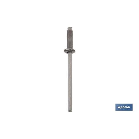 REMACHE ACERO INOX A-2  6 X 20 MM   CAJA 250 UNID.