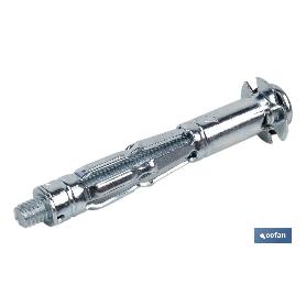 Anclaje metálico para materiales huecos máx. 22 mm tornillo m4 x 41 mm ø8 mm venta unitaria ANCLAJE METÁLICO PARA MATERIALES HUECOS MÁX. 22 MM TORNILLO M4 X 41 MM Ø8 MM VENTA UNITARIA