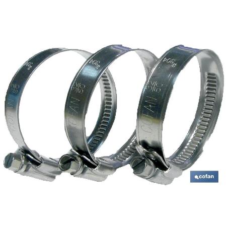 ABRAZADERA INOX A-2 BANDA 9MM  25-40 VENTA UNITARIA