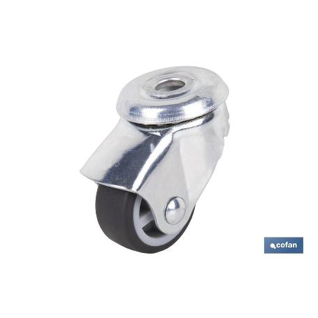 RUEDA GOMA/GRIS PASANTE Ø30X18MM VENTA UNITARIA