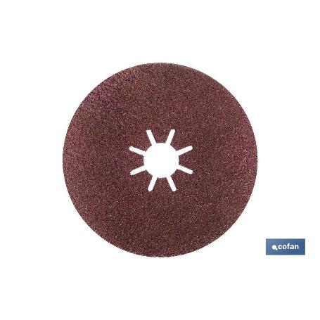 DISCO FIBRA 115 MM. - GRANO 60 VENTA UNITARIA