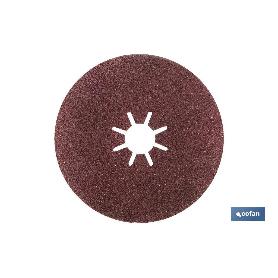 DISCO FIBRA 125 MM. - GRANO 40 VENTA UNITARIA