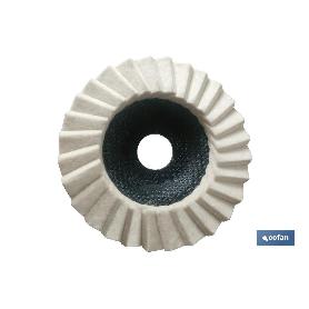 Disco laminas fieltro p/ pulir ø115 g-d5/h25 venta unitaria DISCO LAMINAS FIELTRO P/ PULIR Ø115 G-D5/H25 VENTA UNITARIA