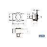 SUJETACABLES PLANO SIMPLE M-8 VENTA UNITARIA
