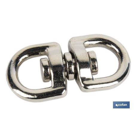 TORNIQUETE GIRATORIO NIQUELADO 25X25MM VENTA UNITARIA