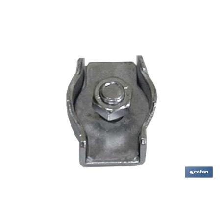 SUJETACABLES PLANO SIMPLE M-5 INOX VENTA UNITARIA