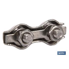Sujetacables planos dobles inox. m-5 venta unitaria SUJETACABLES PLANOS DOBLES INOX. M-5 VENTA UNITARIA