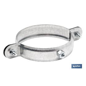 Abrazadera metalica m-8 para tubo 90mm. venta unitaria ABRAZADERA METALICA M-8 PARA TUBO 90MM. VENTA UNITARIA