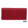 CATADIÓPTRICO RECTANGULAR ROJO 71 X 35 MM CON ADHESIVO