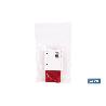 CATADIÓPTRICO RECTANGULAR ROJO 94 X 44 MM CON ADHESIVO