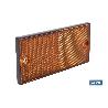 CATADIÓPTRICO RECTANGULAR ÁMBAR 106 X 50 MM CON AGUJERO SIN TORNILLO