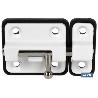 PASADOR BASE PLÁSTICO CROMO BRILLO 50 MM VENTA UNITARIA