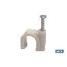 GRAPA PLASTICA CABLE REDONDO 7MM VENTA UNITARIA