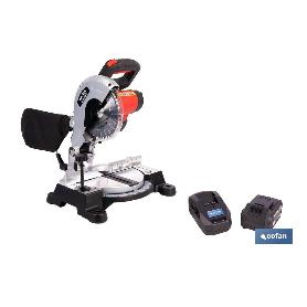 Ingletadora a batería li-ion 20 v ø185 mm 3300 rpm INGLETADORA A BATERÍA LI-ION 20 V Ø185 MM 3300 RPM