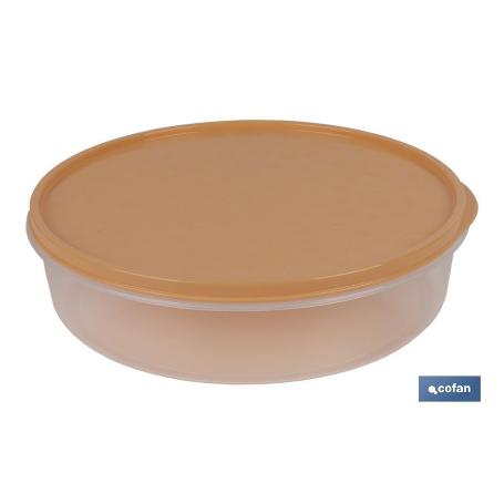 FIAMBRERA TORTILLA REDONDA NARANJA   24.5X6.5CM   CAJA 6 UNID.