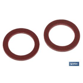 Arandela de fibra roja m-6 x 10 x 1,5   caja 100 unid. ARANDELA DE FIBRA ROJA M-6 X 10 X 1,5   CAJA 100 UNID.