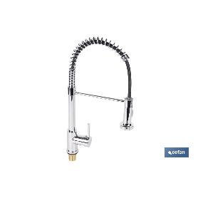 Grifo de cocina monomando con rociador GRIFO DE COCINA MONOMANDO CON ROCIADOR