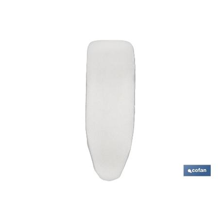 FUNDA ACOLCHADA PARA TABLA DE PLANCHAR 140 X 60 CM GRIS METALIZADO