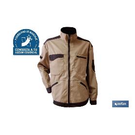 CHAQUETA TRABAJO BENZ 280GMS/M BEIS-NEGRO T-XS