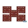 HOJA DE LIJADO LIJADORA ORBITAL 8 AGUJEROS 114 X 140 MM G 80   CAJA 5 UNID.