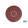 HOJA DE LIJADO LIJADORA PARED Y TECHO 8 AGUJEROS Ø225 MM G 240   CAJA 5 UNID.