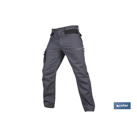 PANTALÓN DE TRABAJO LOKI ELASTANO 215 G/M2 GRIS ANTRACITA TALLA 46