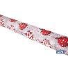 ROLLO DE MANTEL RESINADO ANTIMANCHAS BOLAS DE NAVIDAD 75% ALGODÓN 25% POLIÉSTER 1,40 X 15 M