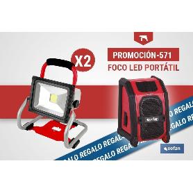 PACK DE FOCO LED PORTÁTIL (2 UDS.) Y ALTAVOZ BLUETOOTH