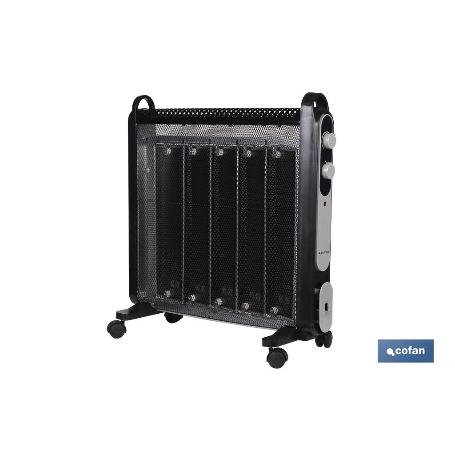 RADIADOR DE MICA NEGRO MODELO ASTANA 2000W