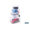 PACK DE 4 CAJAS DE ALMACENAJE TRANSPARENTES 4 L + 8 L + 15 L + 26 L