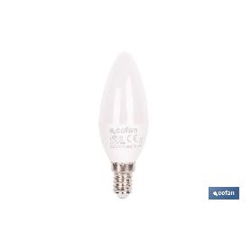 BOMBILLA LED VELA 6.5 W E14  806 LM 3000 K
