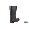 BOTA ALTA DE AGUA PVC NEGRA OB FO SR TALLA 44