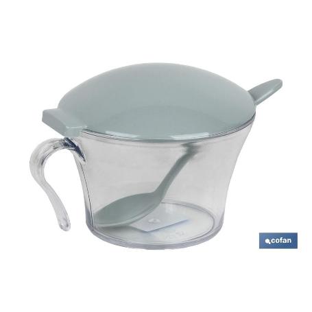 AZUCARERO 120ML MODELO ALBAHACA COLOR VERDE AGUA 15X11.5X9CM VENTA UNITARIA