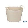CAPAZO 42 L BEIGE  48.5 X 45 X 38 CM VENTA UNITARIA