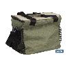 NEVERA TEXTIL PORTÁTIL MULTIBOLSILLOS COLOR VERDE/BEIGE 20 L
