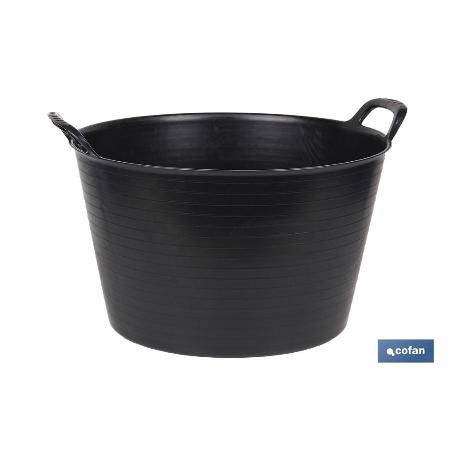 CAPAZO NEGRO RECICLADO 56 L 59,5 X 52,5 X 37 CM   CAJA 5 UNID.