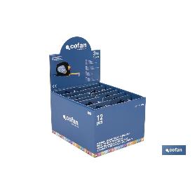 EXPOSITOR DE FLEXÓMETROS ANTIDESLIZANTES 16 MM X 3 M 12 UDS.