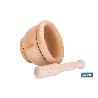 MORTERO DE MADERA CON MAZA Ø14 CM