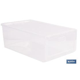 ZAPATERO APILABLE TRANSPARENTE 35,5 X 24,5 X 13,5 CM