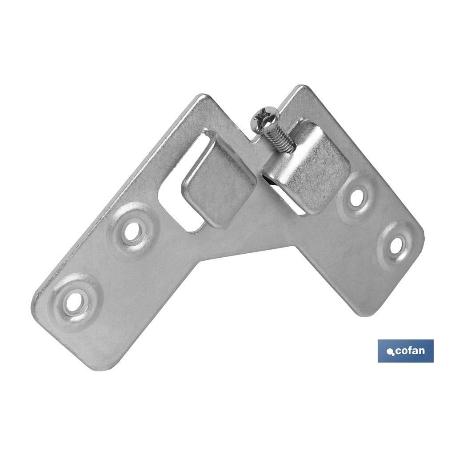 COLGADOR ESCUADRA DOBLE ZINCADO 59X59 MM VENTA UNITARIA